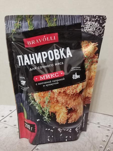 Панировка для мяса Bravolli — фото из отзыва «Чем удивить гостей на новый год? У меня есть идея» (1 из 6)