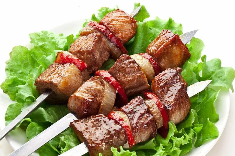 Шашлык — фото из отзыва «Вкусное, сочное мясо»