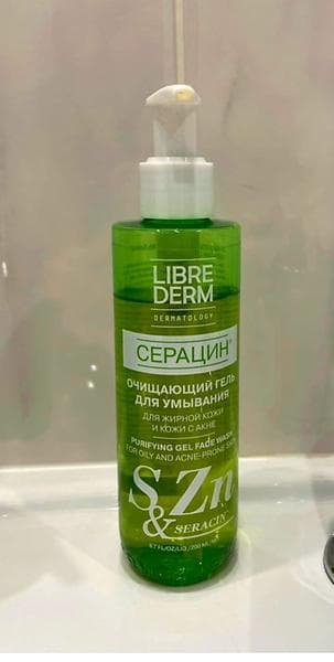 Гель для умывания Librederm (Либридерм) Серацин — фото из отзыва «Любимый гель для жирной кожи.»