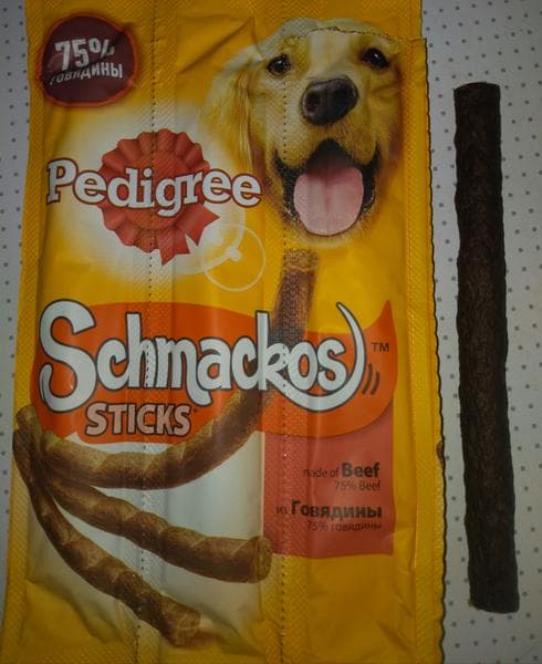 Schmackos sticks — фото из отзыва «Вкусные колбаски.» (1 из 2)