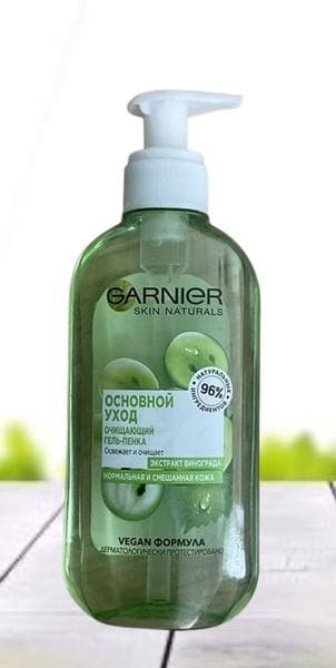 Очищающий гель-пенка "Garnier" — фото из отзыва «Можно покупать для разнообразия» (2 из 2)