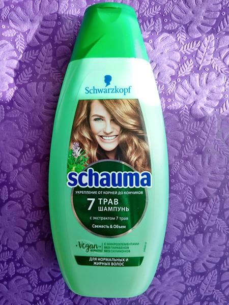 Шампунь Schwarzkopf Schauma "7 трав" — фото из отзыва «Не совсем мой вариант» (2 из 2)