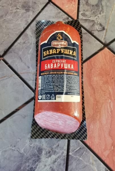 Колбаса "Сервелат Баварушка" — фото из отзыва «Вкусный сервелат, рекомендую всем попробовать» (3 из 3)
