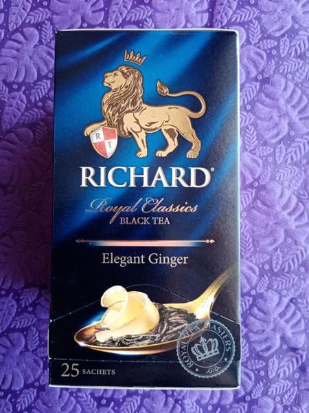 Чай чёрный Richard "Elegant Ginger" — фото из отзыва «Приятный, лёгкий купаж ароматов.» (4 из 4)