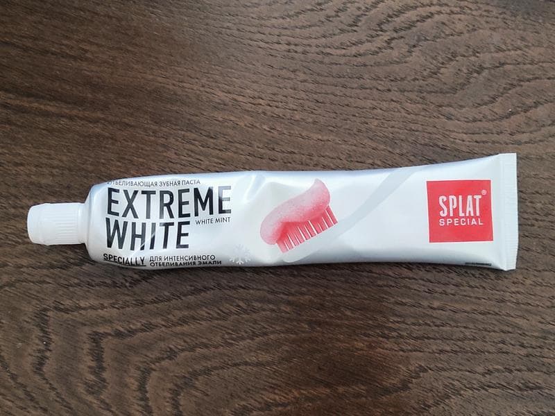 Зубная Паста splat extreme white — фото из отзыва «Это самая любимая паста в нашей семье» (3 из 3)