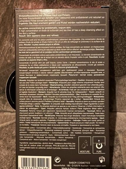 Ампулы для проблемной кожи лица Babor Ampoule Concentrates SOS Active Purifier — фото из отзыва «Полное избавление от акне и воспалений на коже»