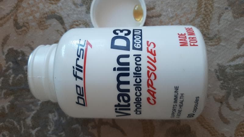 Be First Vitamin D3 600IU (витамин Д3 600МЕ) — фото из отзыва «Классные капсулы и размер такой удобный.» (1 из 2)