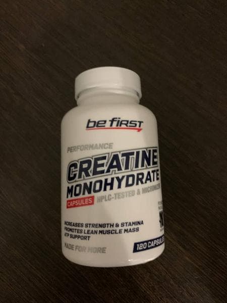 Be First Креатин Creatine Monohydrate Capsules 120 — фото из отзыва «Креатин защищает мышцы от разрушения»