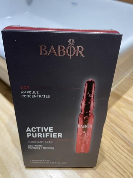 Ампулы для проблемной кожи лица Babor Ampoule Concentrates SOS Active Purifier — фото из отзыва «Готовь сани летом — от сезонных высыпаний закупаюсь заранее»