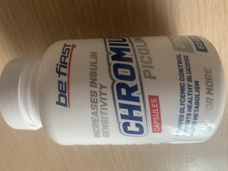 Be First Chromium Picolinate, 60 капсул — фото из отзыва «Улучшает пищевое поведение»