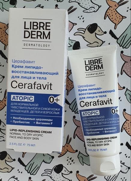 CERAFAVIT КРЕМ ЛИПИДОВОССТАНАВЛИВАЮЩИЙ Либридерм с церамидами и пребиотиком — фото из отзыва «Крем Церафавит - лучшее решение для сухой кожи» (4 из 4)