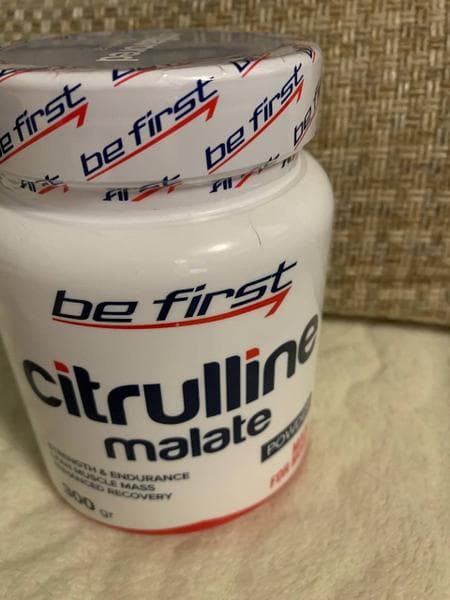Be First Цитруллин Citrulline Malate Powder 300 гр — фото из отзыва «Отличный порошок, заменил аргинин им»