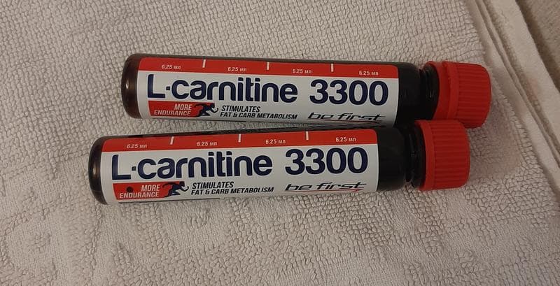 Be First L-carnitine 3300, 20 ампул — фото из отзыва «Мне посоветовали для кардио нагрузок, я не пожалела, очень к»