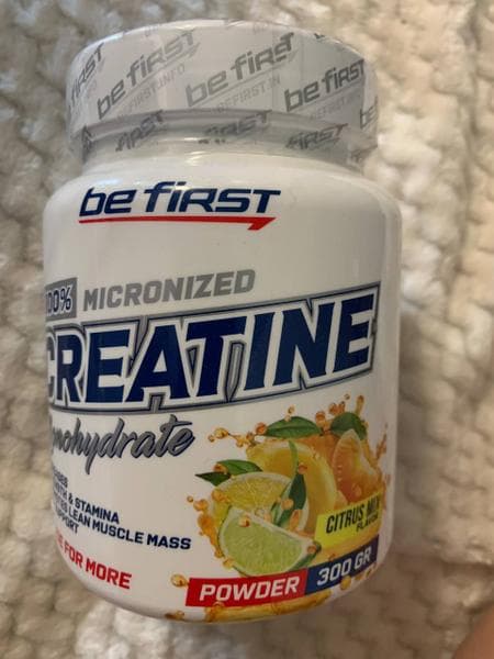 Be First Креатин Creatine Micronized Powder 300 гр — фото из отзыва «Оправдал ожидания»