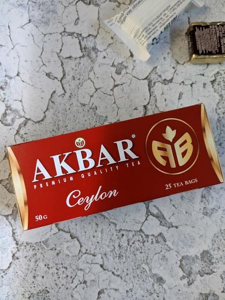 Чай черный Akbar Сeylon АВ, 25 пак — фото из отзыва «Качественный цейлонский чай в пакетиках»