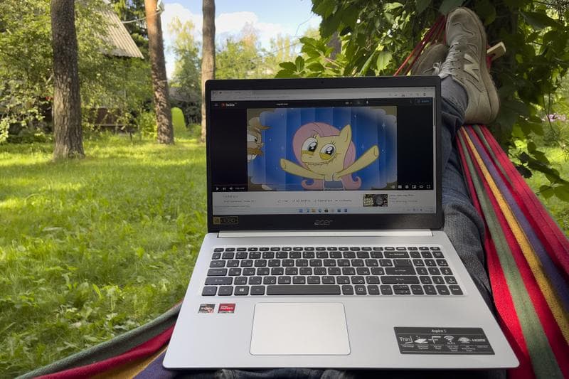 Ноутбук Acer Aspire 515-45 — фото из отзыва «Хороший небольшой и компактный ноут с мощным движком»