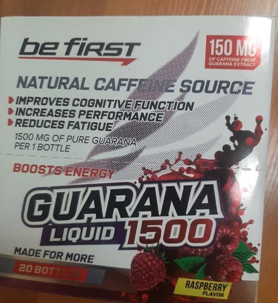 Be First GUARANA — фото из отзыва «Хороший и удобный предтрен, энергетик и в ампулах.»