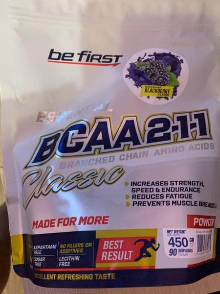 Be First BCAA 2:1:1 Powder 450 гр — фото из отзыва «Без бцаа нет такого эффекта»