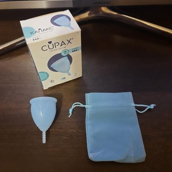Менструальная чаша Cupax — фото из отзыва «Одобрено гинекологами и моим организмом»