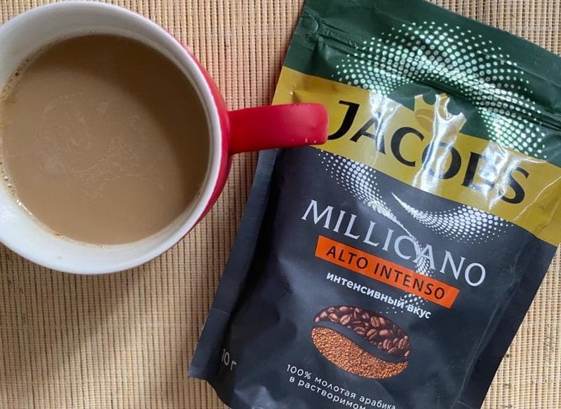 Jacobs Millicano ALTO INTENSO с молотым — фото из отзыва «Вкусный кофе»