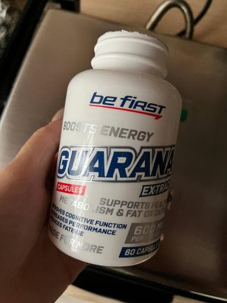 Be first guarana 60 капсул — фото из отзыва «Добавка с кофеином»