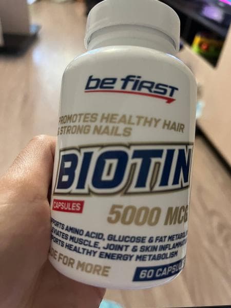 Be First Biotin (биотин) 60 капсул — фото из отзыва «Раньше лечилась им, теперь профилактику провожу»