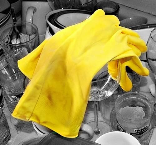 Резиновые перчатки — фото из отзыва «Перчатки свою задачу выполняют хорошо, но есть нюансы»