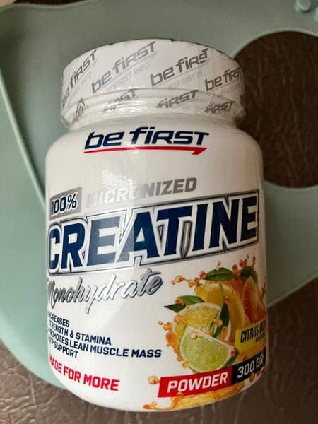 Be First Креатин Creatine Micronized Powder 300 гр — фото из отзыва «Мышцы хорошо наливаются, становятся более объемными»