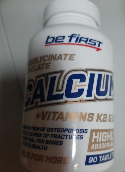 Be First Calcium Bisglycinate Chelate + K2 + D3 — фото из отзыва «То, что доктор прописал.»