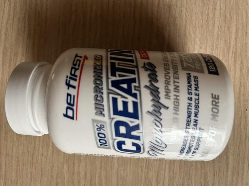 Be First Креатин Creatine Monohydrate Capsules 120 — фото из отзыва «Женщинам тоже можно»