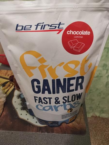 Be First Гейнер First GAINER 1000 гр — фото из отзыва «Нет загустителей и красителей, максимально чистый состав»