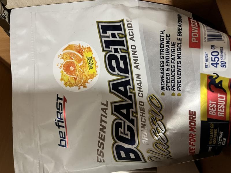 Be First BCAA 2:1:1 Powder 450 гр — фото из отзыва «Размер упаковки»