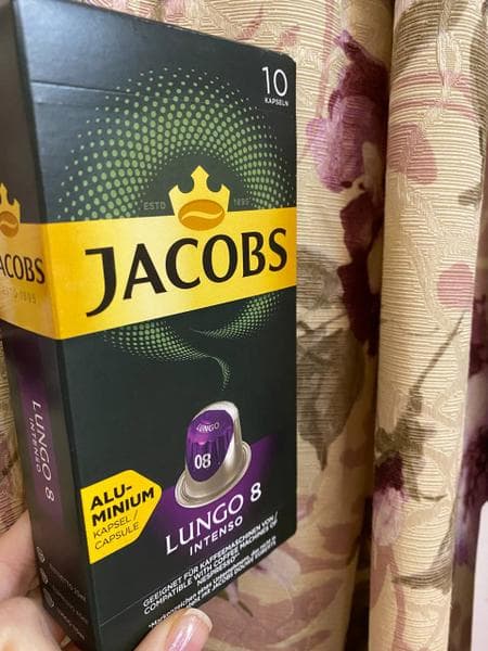 Кофе в капсулах Jacobs Lungo #8 Intenso — фото из отзыва «Отличный кофе для меня и моей семьи!»
