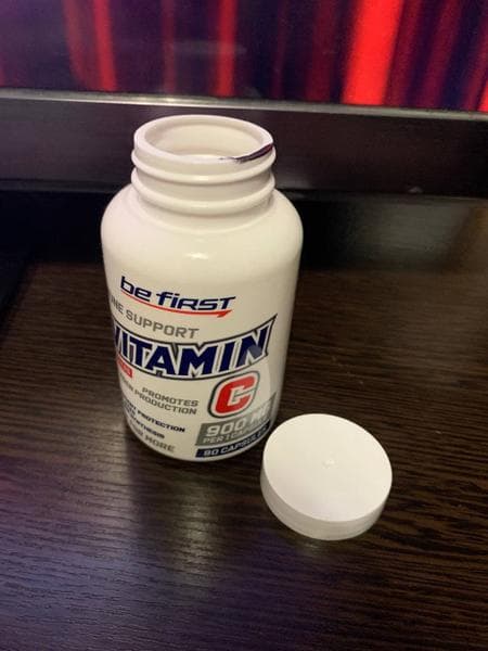 Be First Vitamin C, 90 капсул — фото из отзыва «Полезный для кожи витамин»