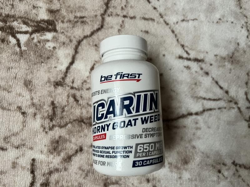 Be First Icariin (икариин) 30 капсул — фото из отзыва «Выносливость прет от него»
