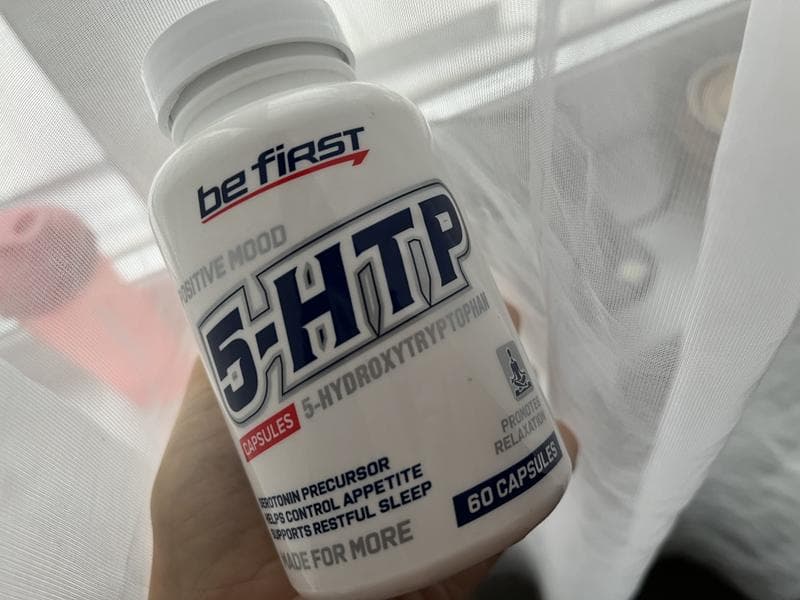 Be First 5-HTP (5-гидрокситриптофан) 60 капсул — фото из отзыва «Не только как успокоительное, но и стимулятор к тренировке х»