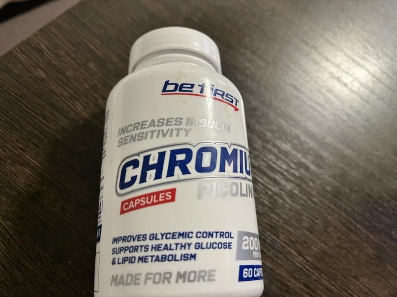 Be First Chromium Picolinate, 60 капсул — фото из отзыва «В порции 400% хрома пиколинат» (1 из 2)