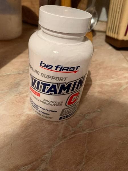 Be First Vitamin C, 90 капсул — фото из отзыва «Дозировку такую искал»