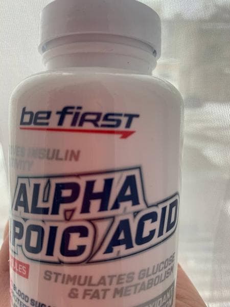 Be First Alpha lipoic acid — фото из отзыва «Помогает держать стабильный уровень инсулина, нет скачков ег»