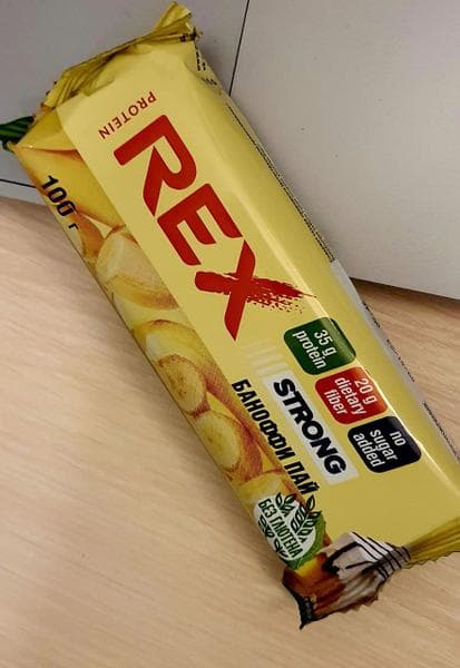 Батончик Protein Rex Strong — фото из отзыва «Протеиновый батончик Баноффи пай от ProteinRex» (1 из 3)