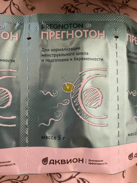 Прегнотон (Pregnoton) — фото из отзыва «Гиперчувствительный гормональный фон, были сбои цикла даже и»