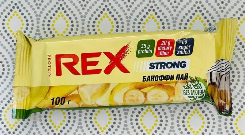 Батончик Protein Rex Strong — фото из отзыва «Протеиновый батончик Protein Rex STRONG Баннофи пай» (4 из 4)