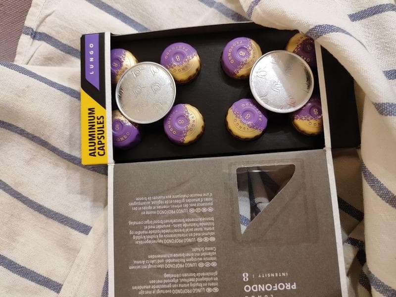 Кофе в капсулах L'OR Espresso Lungo Profondo 8 — фото из отзыва «Фиолетовый L'OR - лучшая интенсивность и насыщенный вкус»