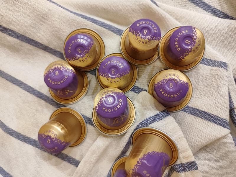 Кофе в капсулах L'OR Espresso Lungo Profondo 8 — фото из отзыва «Фиолетовый L'OR - лучшая интенсивность и насыщенный вкус»