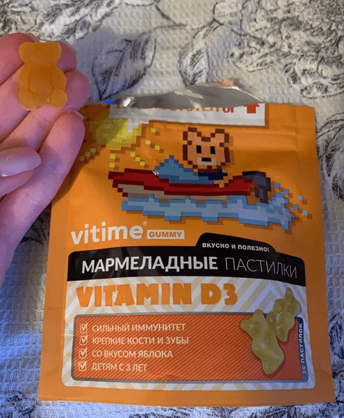 Vitime gummy Витамин Д3 — фото из отзыва «Vitime gummy Витамин Д3»