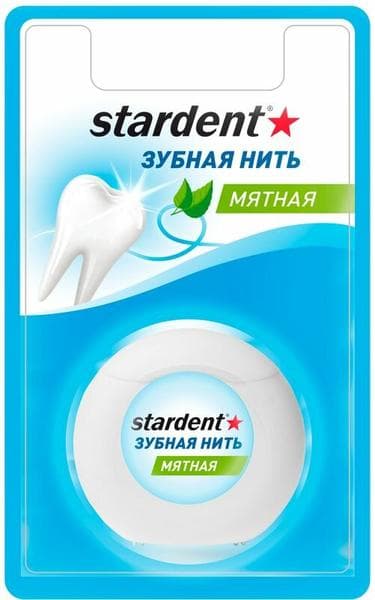 Зубная нить Stardent Мятная — фото из отзыва «Зубная нить Stardent Мятная - качественный и эффективный спо» (1 из 2)