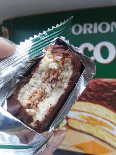 Пирожное Orion Choco Pie "Mango" — фото из отзыва «Мягкий и душистый»