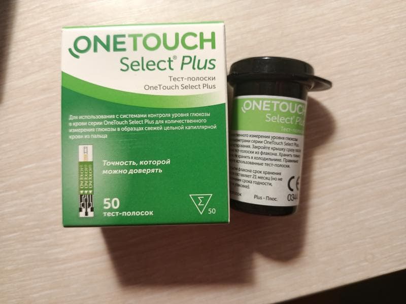 Тест-полоски OneTouch Select plus — фото из отзыва «Качественные тест-полоски»