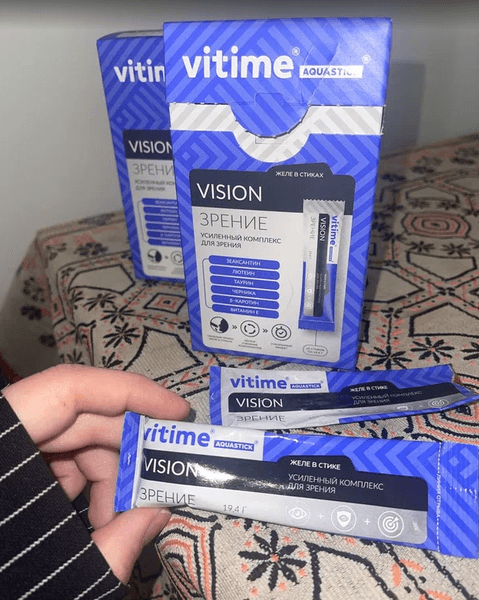 БАД Vitime Aquastick Vision — фото из отзыва «Отличный комплекс для поддержки зрения.»