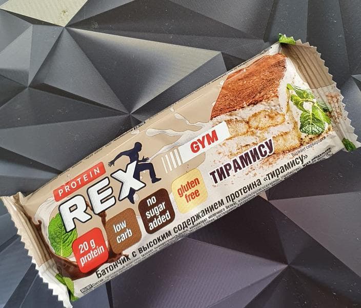 Протеиновый батончик ProteinRex GYM тирамису — фото из отзыва «Утоляет голод и заряжает энергией. Вкусный очень» (1 из 3)